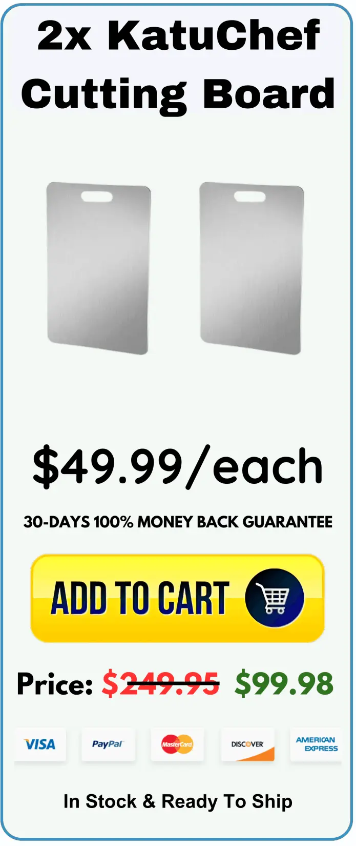KatuChef Titanium Cutting Board 12