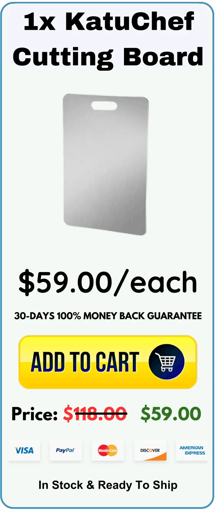 KatuChef Titanium Cutting Board 10